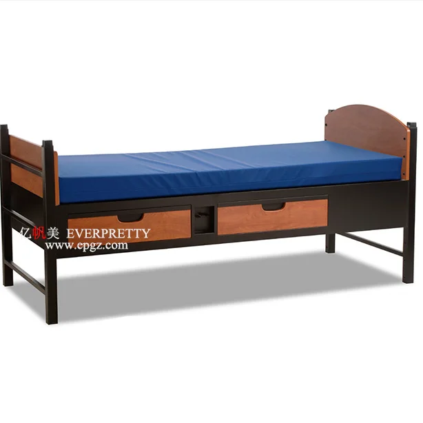 Latest  School Furniture Dormitory Solid Metal Bunk Bed for Student modern bed Single metal sofa bed
