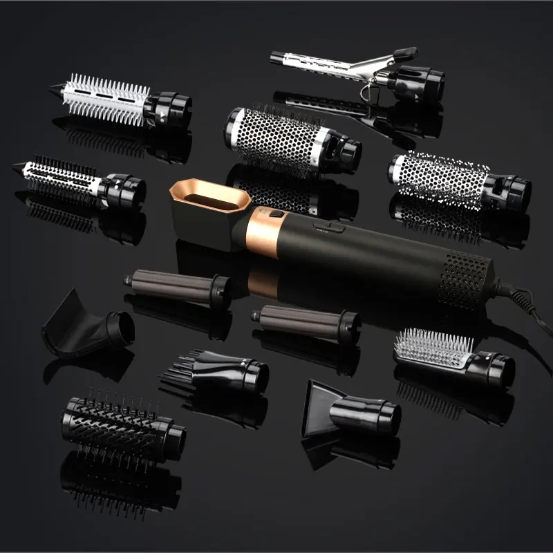 Профессиональный парикмахерский фен 14 в 1 щетка для горячего воздуха стайлер 1200 Вт выпрямитель для волос щетка для горячего воздуха для домашнего использования