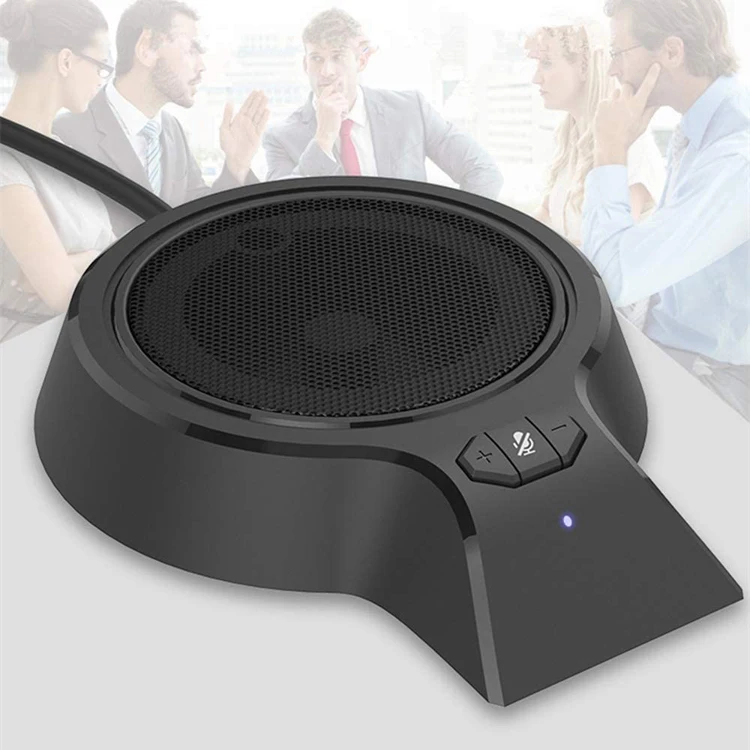  Portable omnidirectional USB Desktop Computer meeting Conference Microphone speakerphone with Mute Button Echo
