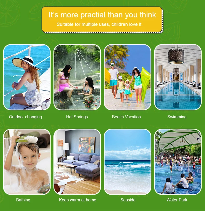 Wholesale High Quality Quick Dry Sand Free Surf Swim Custom Cartoon Print Kids Beach Hooded Poncho Towels