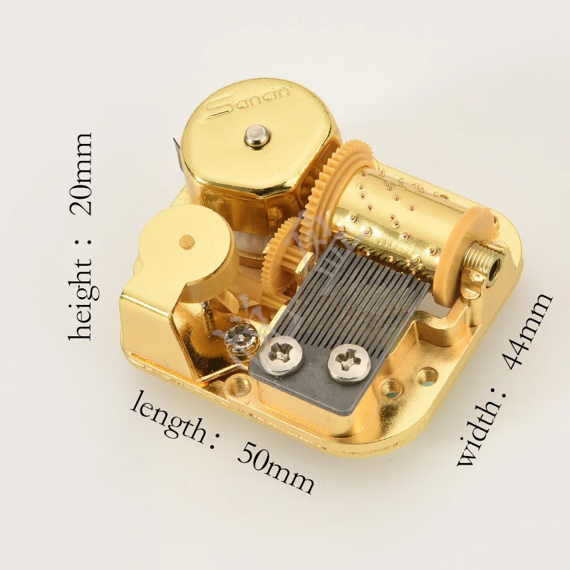 18 Note Standard  Wind up Movement for music box golden musical movement