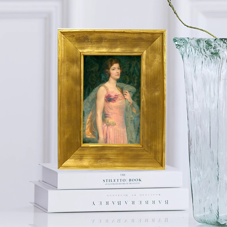 Gold Wood Frame Large Luxury European Vintage Picture Oil Painting Photo Wooden Frames