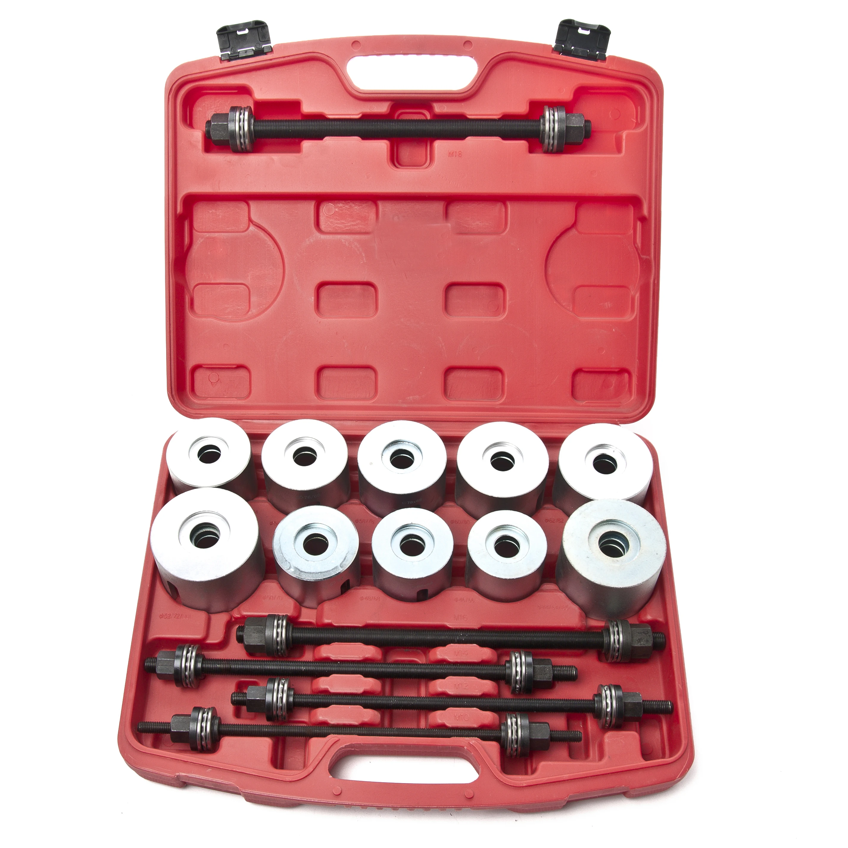 27pcs Universal Press Pull Sleeve Kit Bush Bearing Remover Insertion Tool Set