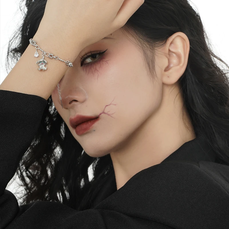 ICEBELA Unique Magic Hat Ghost Bracelets Unisex Delicate Funny S925 Sterling Silver Halloween Bracelet for girls