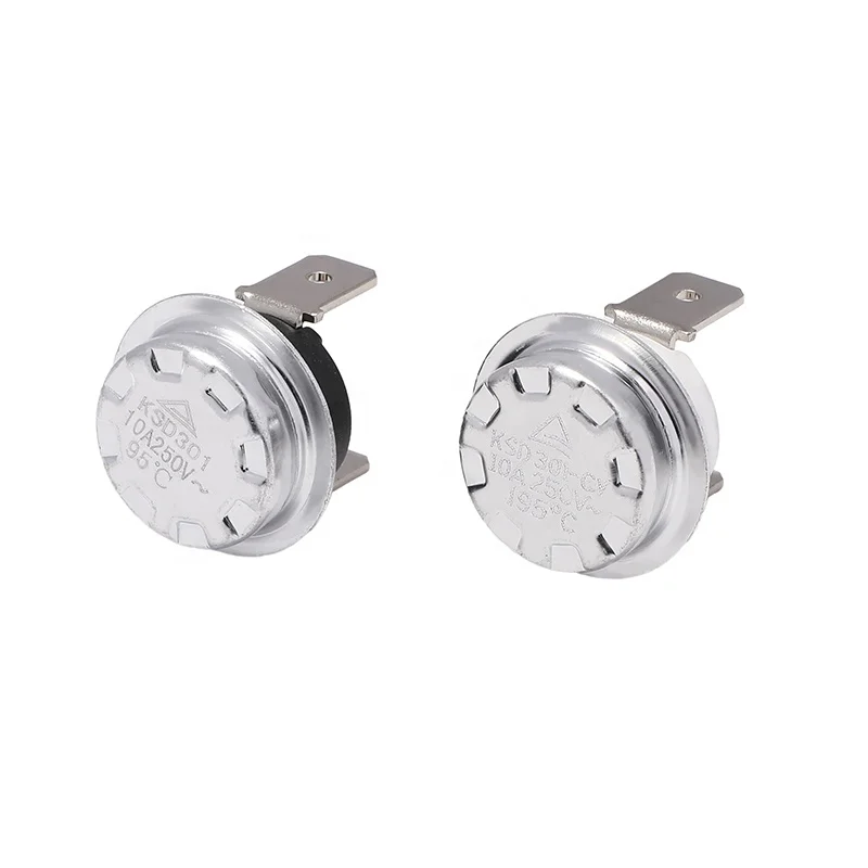 TUV Approved KSD301 Electric Bimetal Thermostat 10A 250V Rice Cooker Disc Thermostat Temperature Controller Household Use