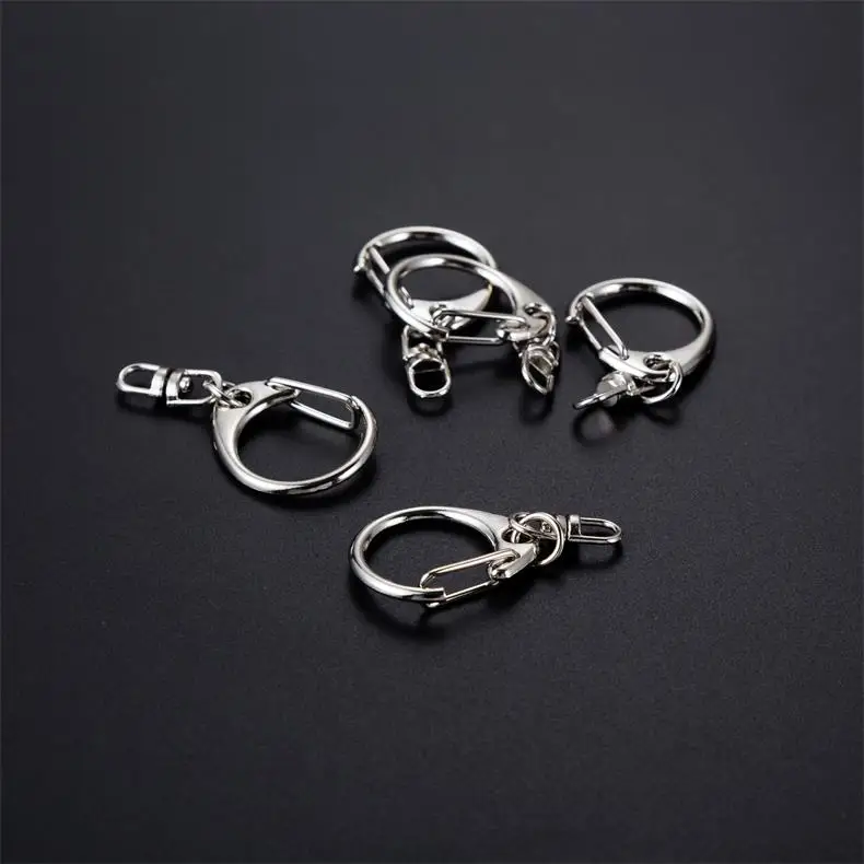 Free sample metal letter key buckle nickel key chain Custom Accessories Key chain