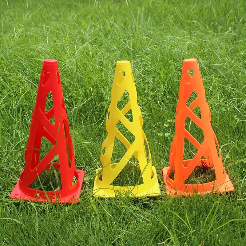 High Quality soccer training equipment Hollow design football training cone for agility training