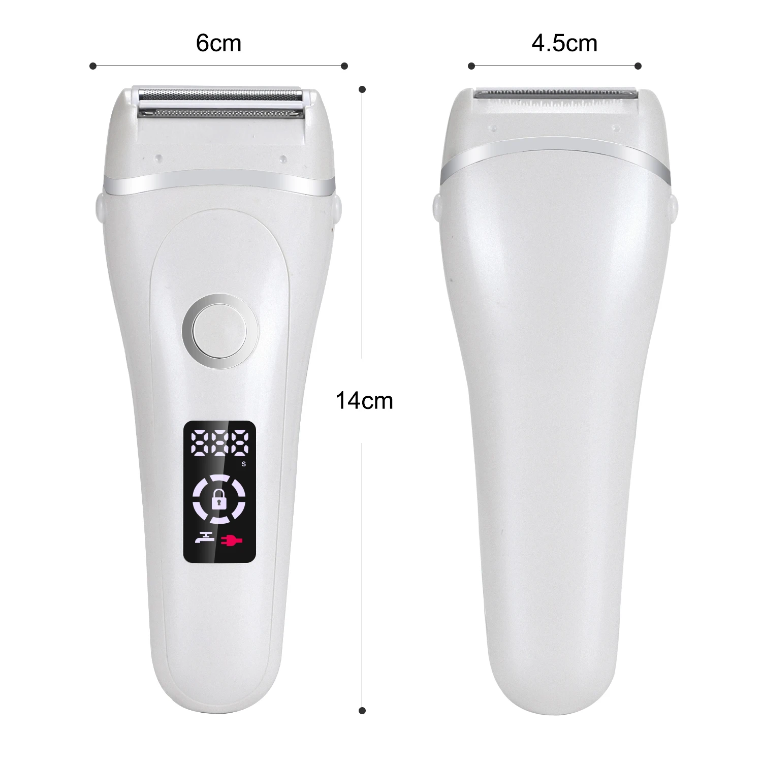 Home Use Body Shaver Electric Shaver for Women Hair Removal Electric Contored for Underarms Legs Lady Shavers Household CE ROHS