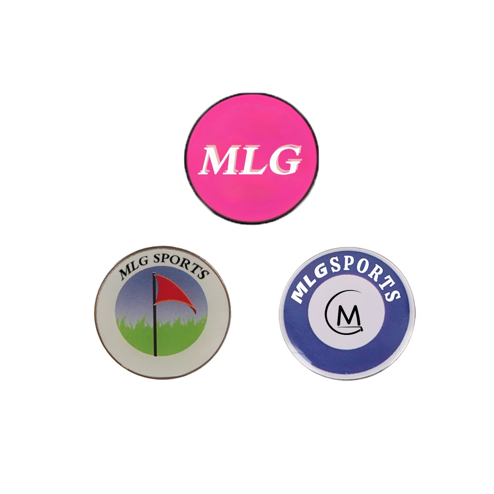 Factory Price Double-deck Magnet Custom Logo Golf Ball Markers Golf Accessories High Quality Multi Style Custom