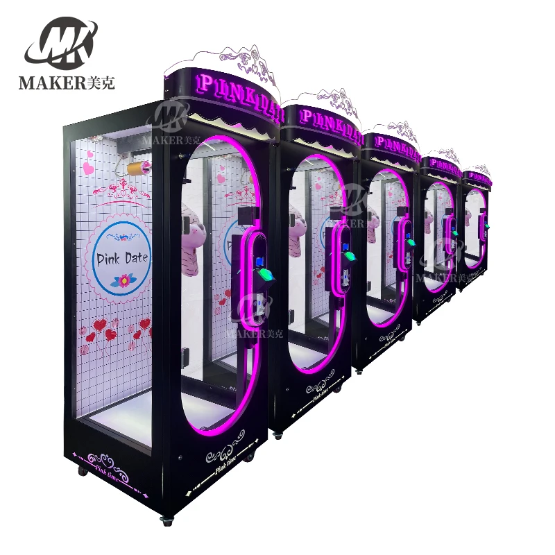 Maker Pink Date Cut Machine Pink Date Claw Machine Coin Operated Arcade Games Machines for sale