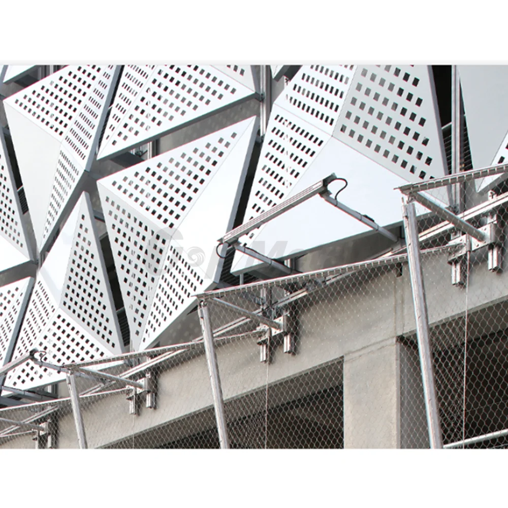 Наружная настенная установка алюминиевая перфорированная панель алюминиевая 3d облицовка плоский фасад для занавес дизайн стены