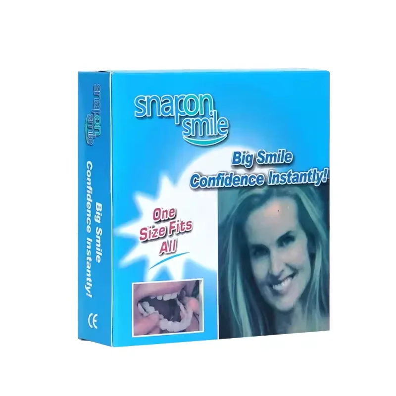 New Arrival Wholesale Cheap price Beauty tool false teeth of 2 pairs of Upper and Lower Teeth Veneer for Perfect Confident Smile