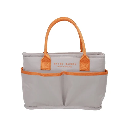 Wholesale Portable  Polyester Tote PEVA Large Capacity Thermal Insulated Lunch Cooler Bag With Handle For Lunch Picnic