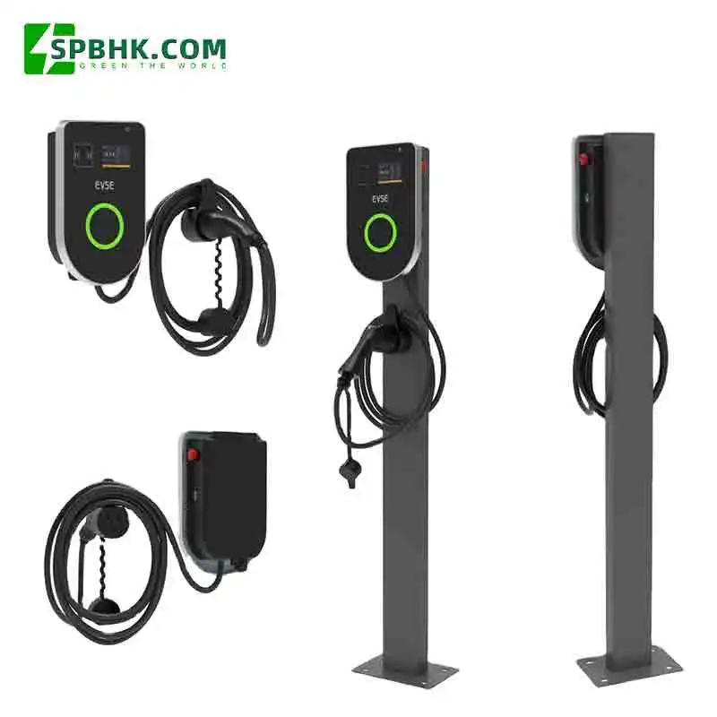 Manufactory Home use Wallbox 7kw 11kw 22kw ev fast charging station Type2 Adapter Wall-mounted Charger Station for Electric Car