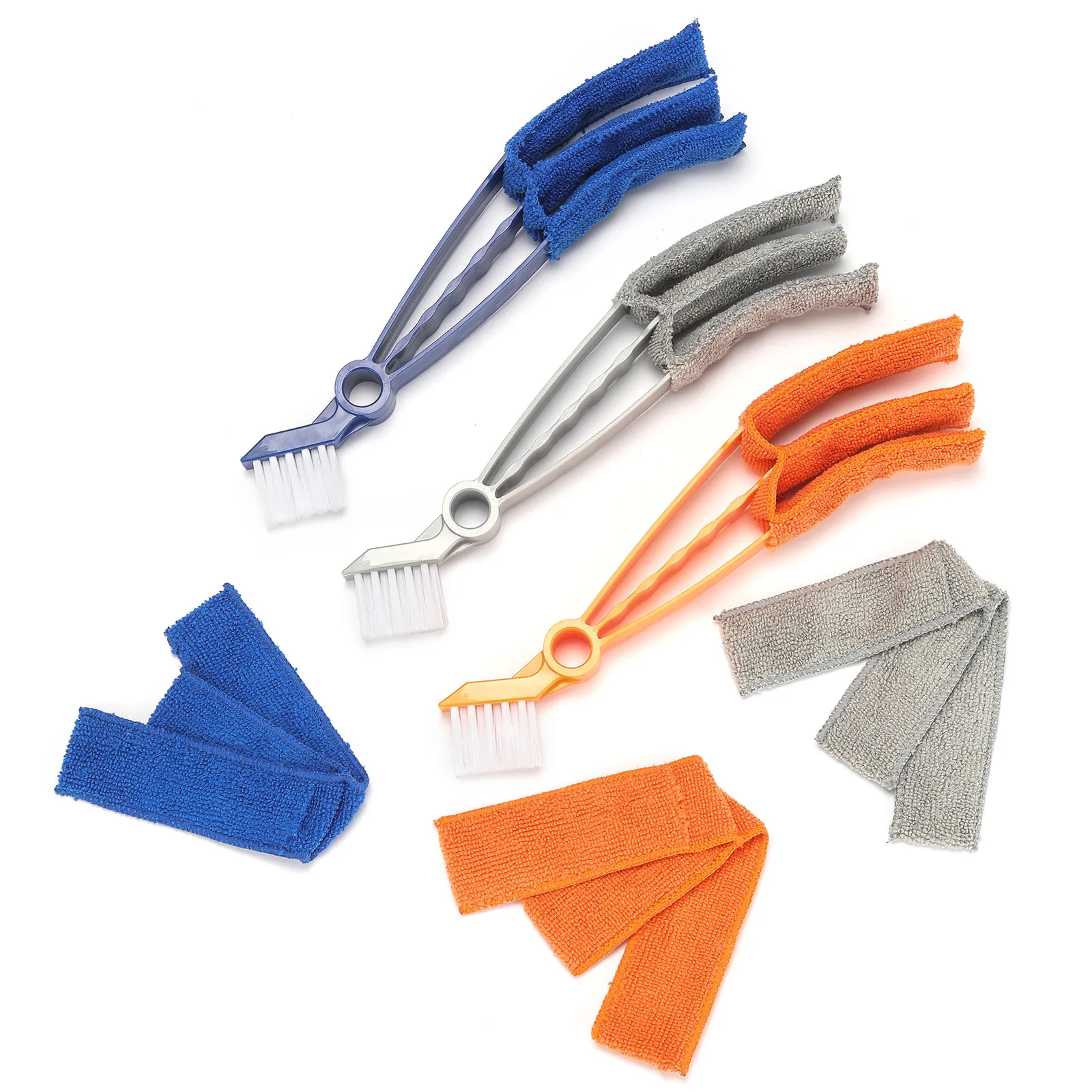 2 in 1 Washable Window Car Vent Air Conditioner Shutter Cleaning Brush Window Blind Dust Cleaner Car Detailing brush