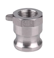 Stainless steel camlock/quick coupling  Male/Female threaded, hose shank, cap, plug