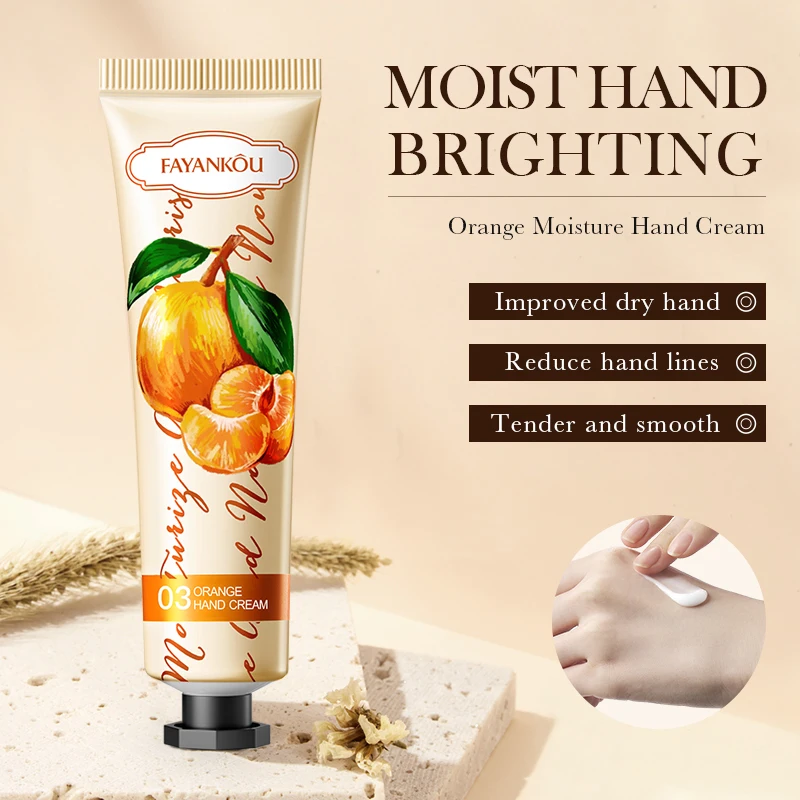 FAYANKOU Cosmetic moisturizing Natural Anti Aging Hand Care Cream Tube Organic Whitening Private Label Custom Lotion Handcream