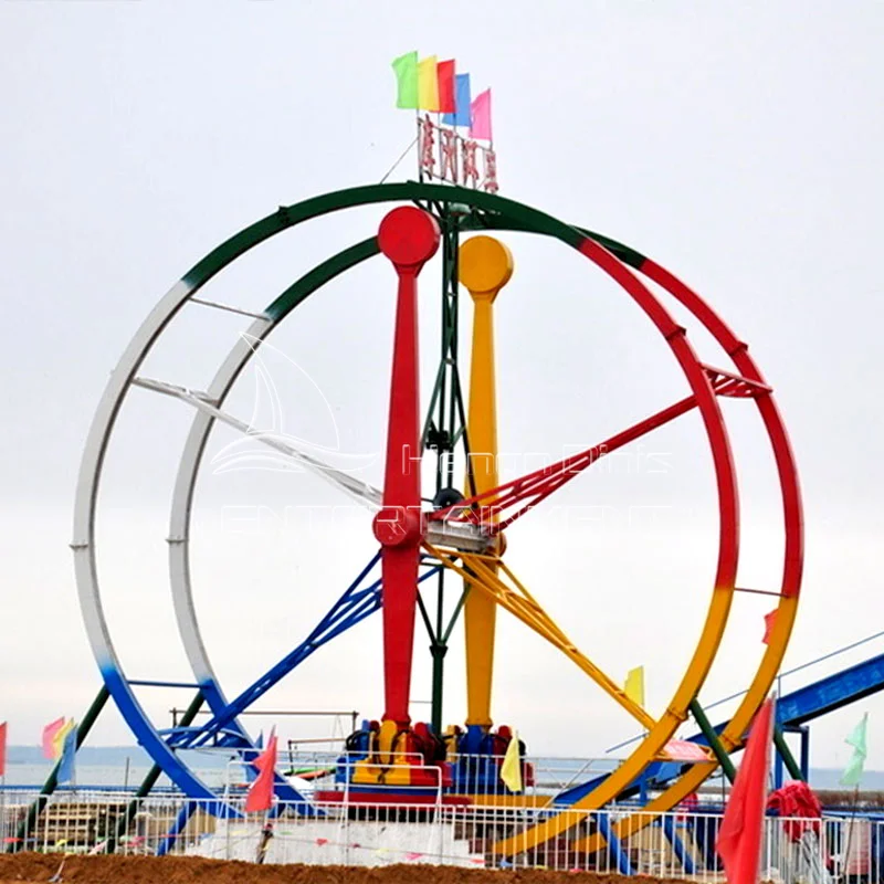 Hot Sale theme park amusement rides china manufacture low price game thrilling ferris wheel ring ride for sale