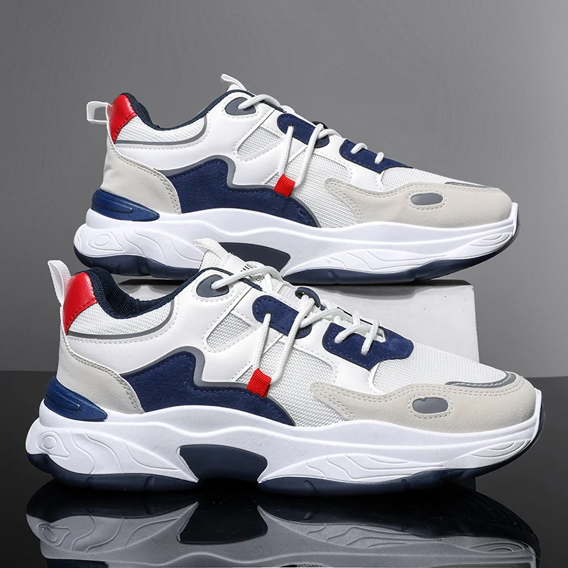 New Release Fashion Sneakers Men Waterproof Clunky Dad Shoes Top Quality Men Chunky Sneakers