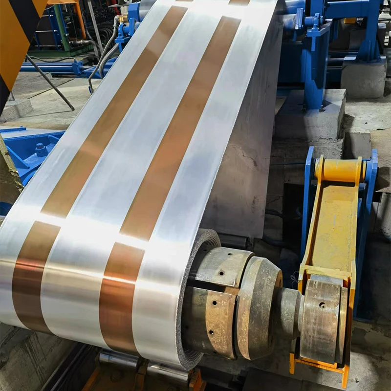 Customized bi-metal tape Brass  Aluminum Composite Copper T2 bimetal strip foil coil for Thermostat controls