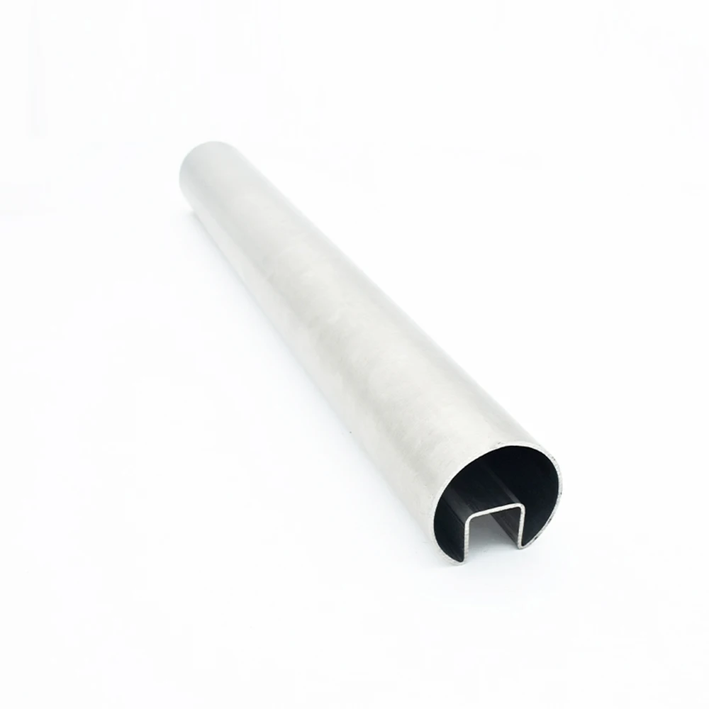 Groove Tube Stainless Steel Slotted Pipe Round Stainless Steel Handrail Slot Tube