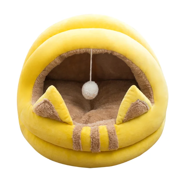 6 colors semi-enclosed pet cat bed Round dog House wholesale dog beds warm cat bed dog kennel