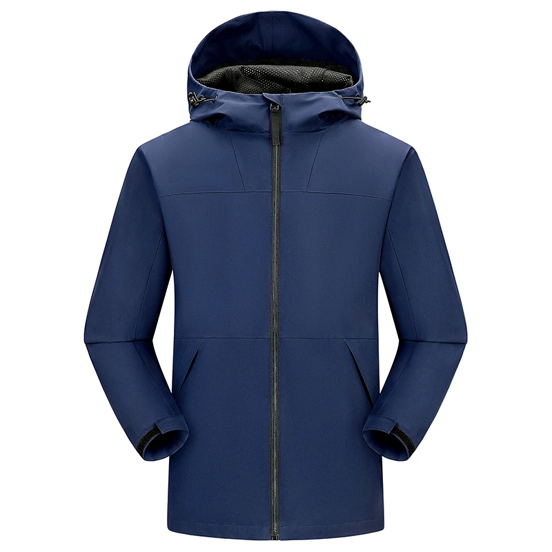 blank warm keep outdoor striped jacket custom logo waterproof windbreaker oversized jackets plus size jackets for men