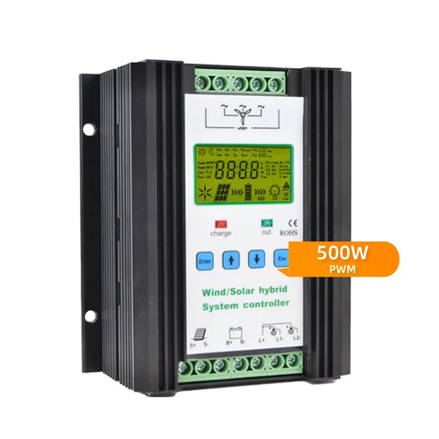 12v 24v hybrid controller 500w solar panel and 600w wind charge controller for wind solar controller