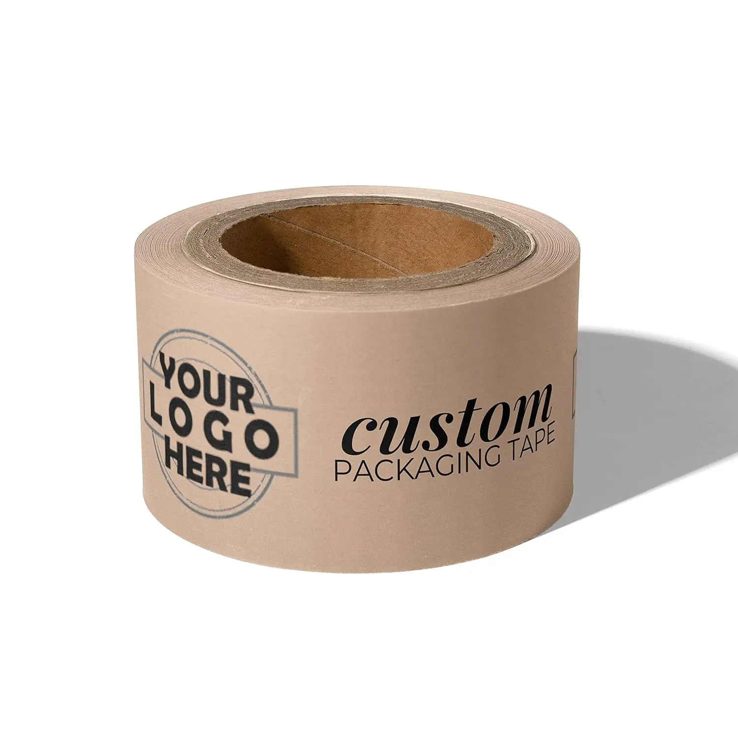 Custom Logo Printed Low MOQ Kraft Paper Packing Tape For Carton Packaging And Fixed Large Items