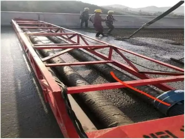 SMP-600 multi roll paving and leveling machine Concrete  Screed Used To Road Leveling machine road floor leveling machine