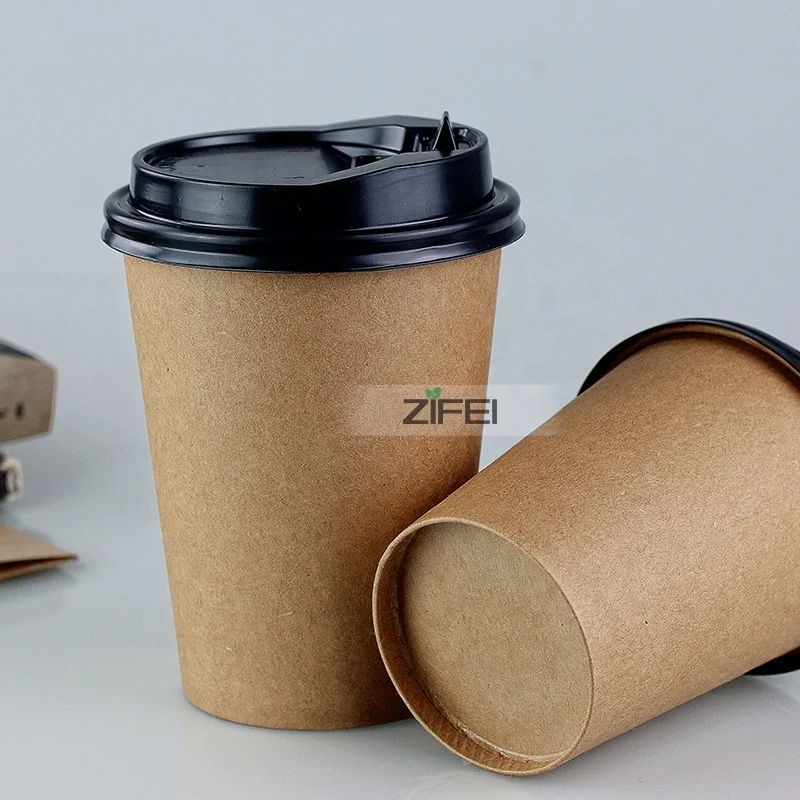 
Various size custom logo vending single wall hot drink paper cup 