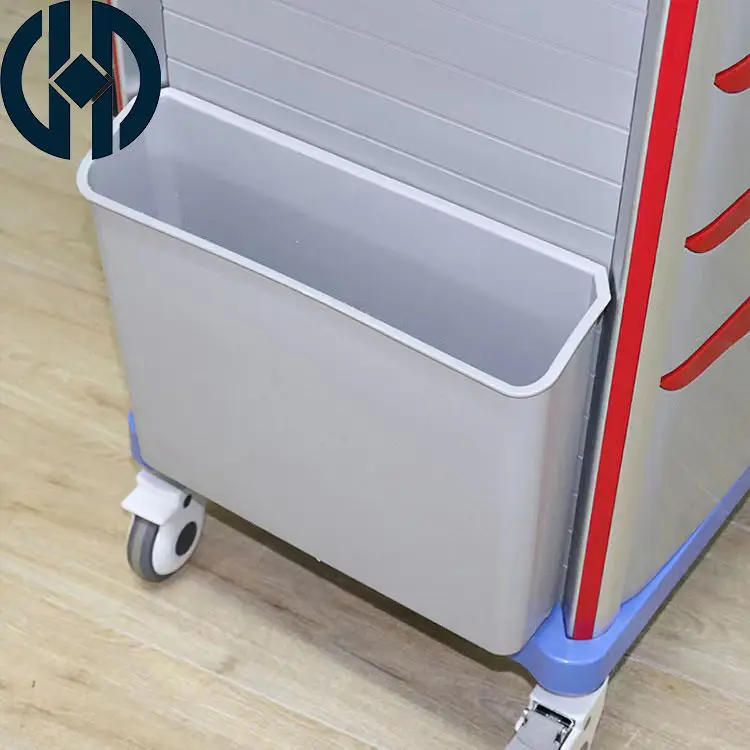 Manhua Hospital Trolley Cart Medical Drug Delivery Trolley Nursing Care Hospital Trolley with ABS Mold Board