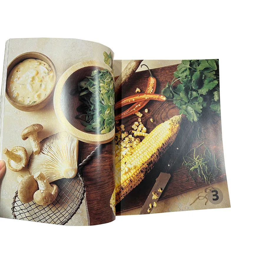 personalized paperback Fitness Daily Diet Journal Receipt softCover book fashion magazine photo paper printing custom