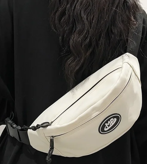 DICHOS Japanese-Style Diagonal Chest Bag Simple Functional Small Waist Mobile Phone Shoulder Strap Men Women Cool Cosmetic Case