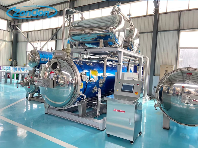 Oral liquids retort sterilizer soy milk autoclave machine sterilization equipment