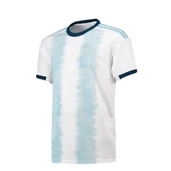 Wholesale Thailand Quality Quick Dry/ Breathable football Jersey Argentina Soccer Jersey