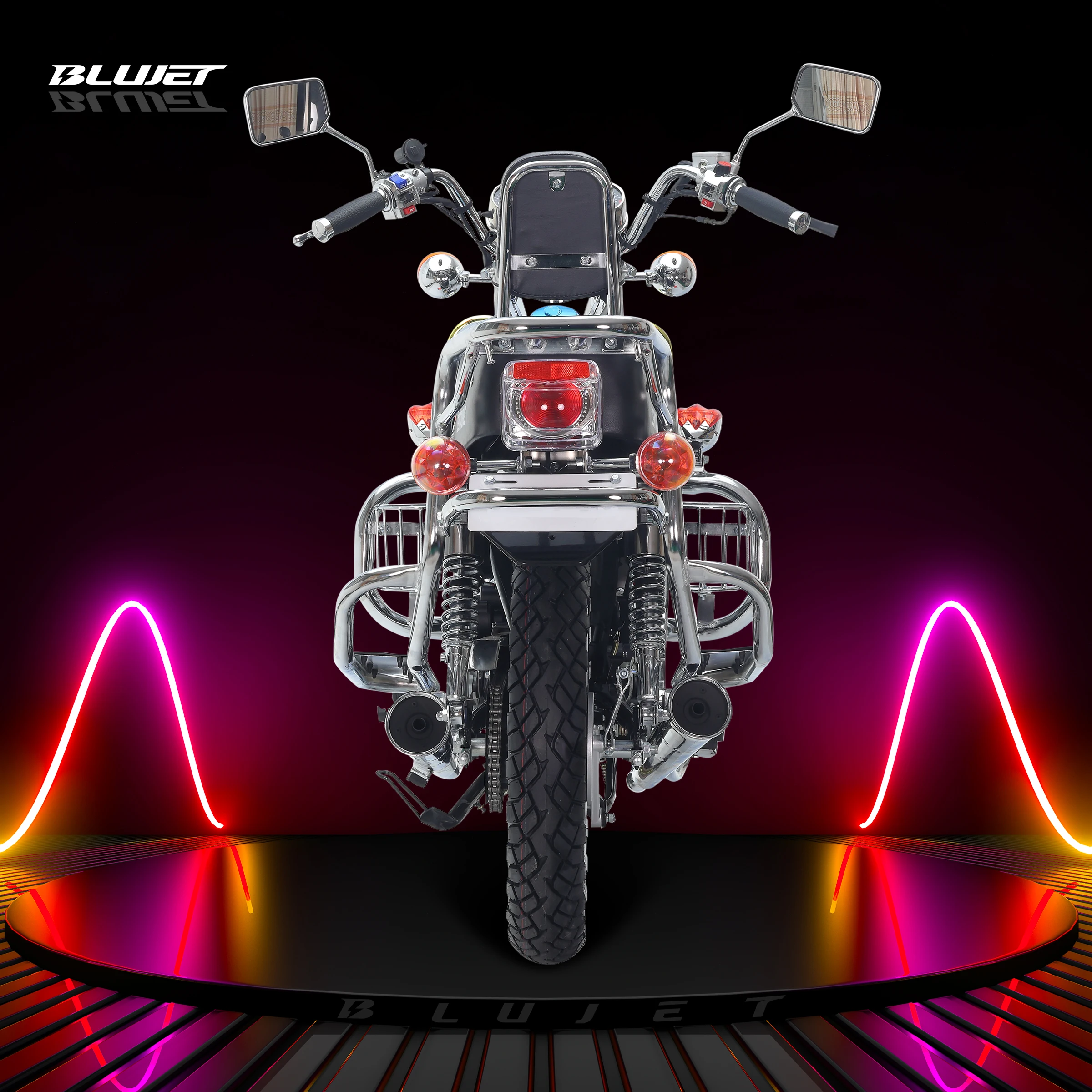 vintage chopper motorcycle GN125 GN200 GN150 CM125 CM150 CM200 luxury design bentian type 5-spoke rim eagle head big footrest