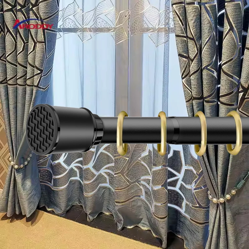 ARODDY Telescopic Rod that is Good at Bearing Weight 102 to 138 inch Adjustable Roman Curtain Rod