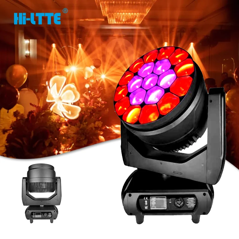 Led RGBW 19*60W 4in1 moving head DMX light night club DJ Stage bee eye moving head 19*60w led wash light