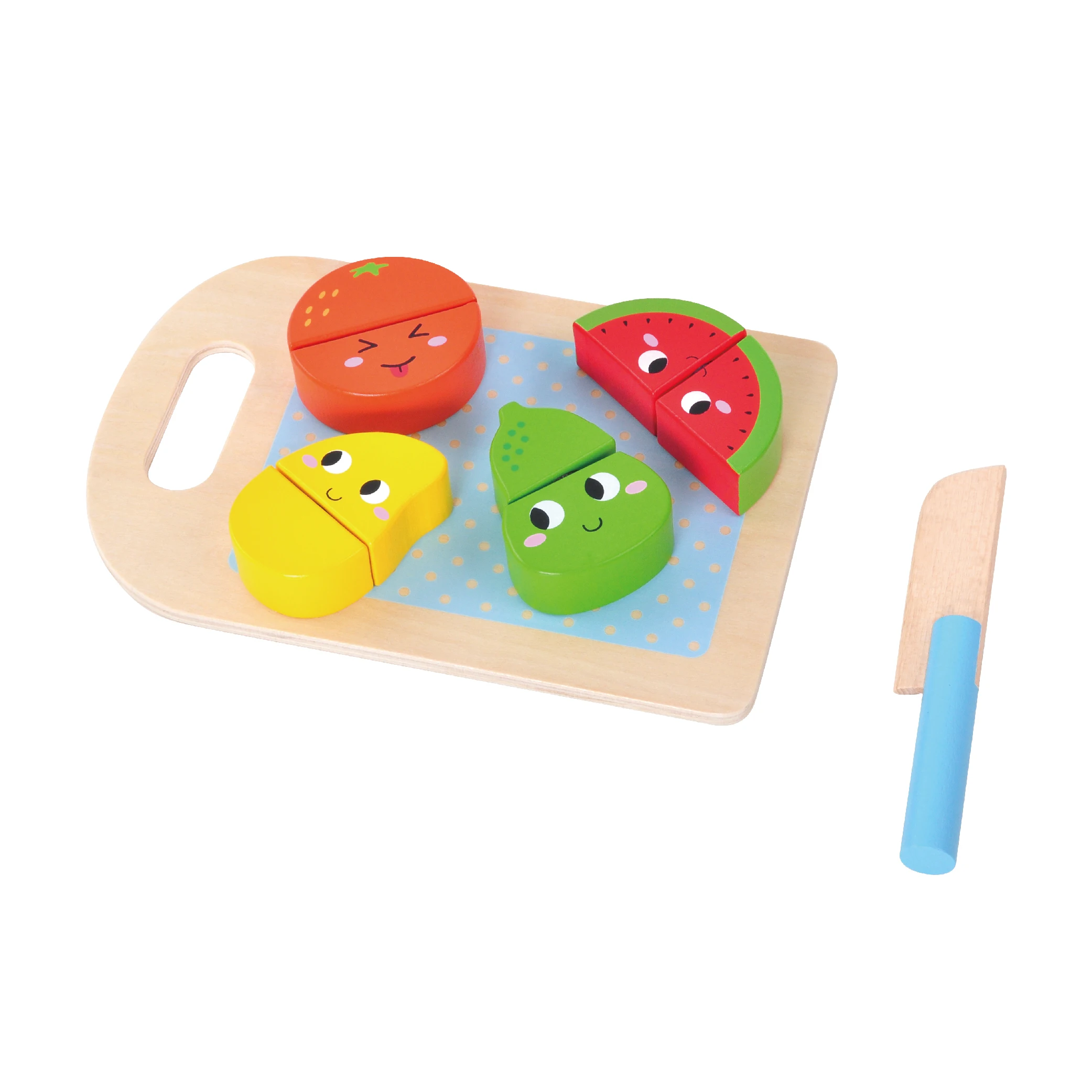 Wooden knife and tray early educational gifts kids wooden cutting vegetables
