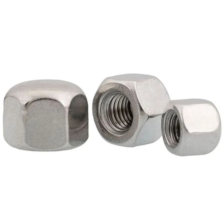 High Strength Fasteners Hexagon Dome Nuts Hexagon Acorn Nuts DIN917 Finish ZP Galvanized Color M16 M24
