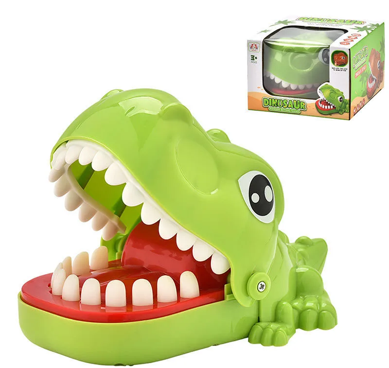 Kids funny Dinosaur finger biting toy Tricky Teeth Game Creative Stress Relieving Fun Interactive family games