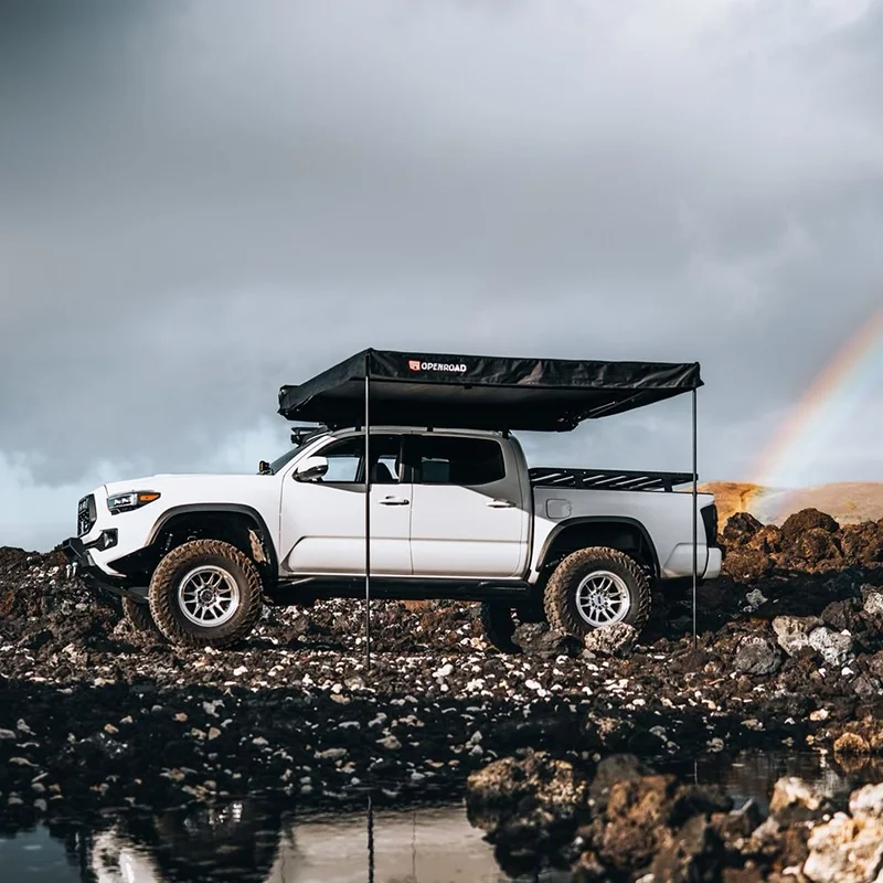 ENJOIN  Quick Opening 90 Degree Waterproof Side Awning Roof Top Tent For Camping And Outdoor