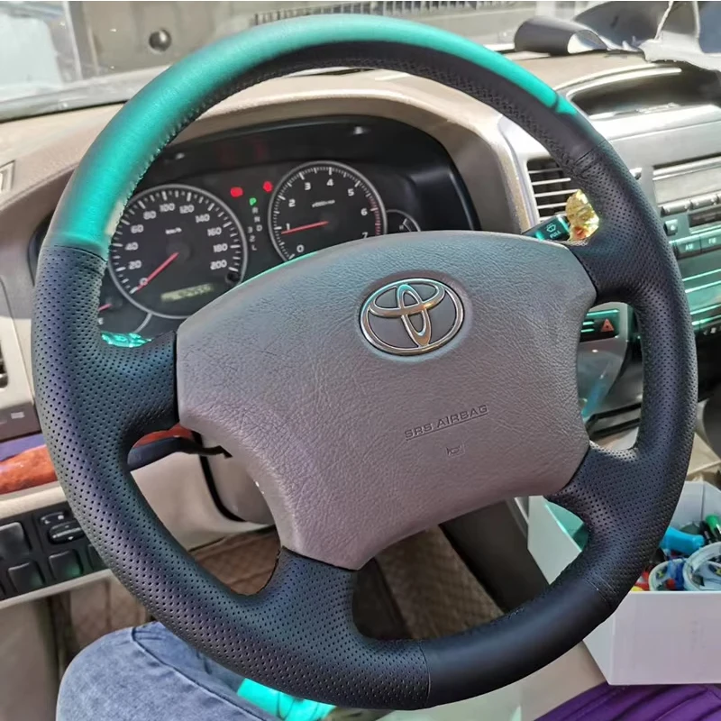 Hot Selling Car Accessories Leather Car Steering Wheel For Toyota Land Cruiser Prado 120 j120