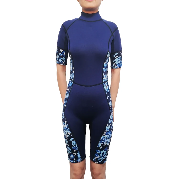 Custom Size China Cheap New Wetsuit Women Print 3mm Neoprene Diving Surfing Zipper Wetsuit