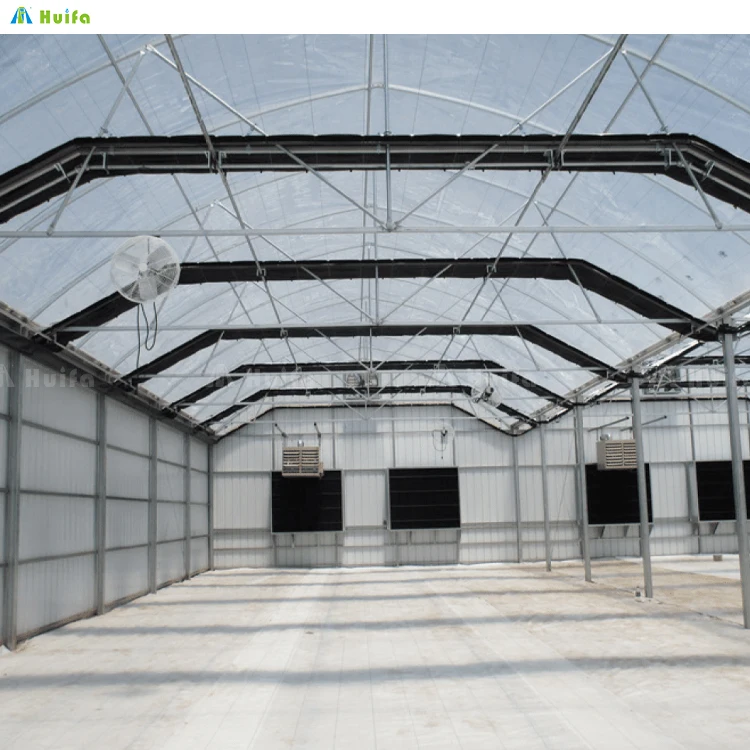 Commercial Plastic Film Tunnel Automated Light Deprivation Greenhouse Blackout Shading Irrigation Hydroponics System