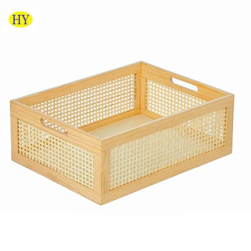 Crates Large Fruit Vegetable Storage Basket Box Basket for Gift Rustic Wood Decorative Shipping Wooden China Vegetable Packing