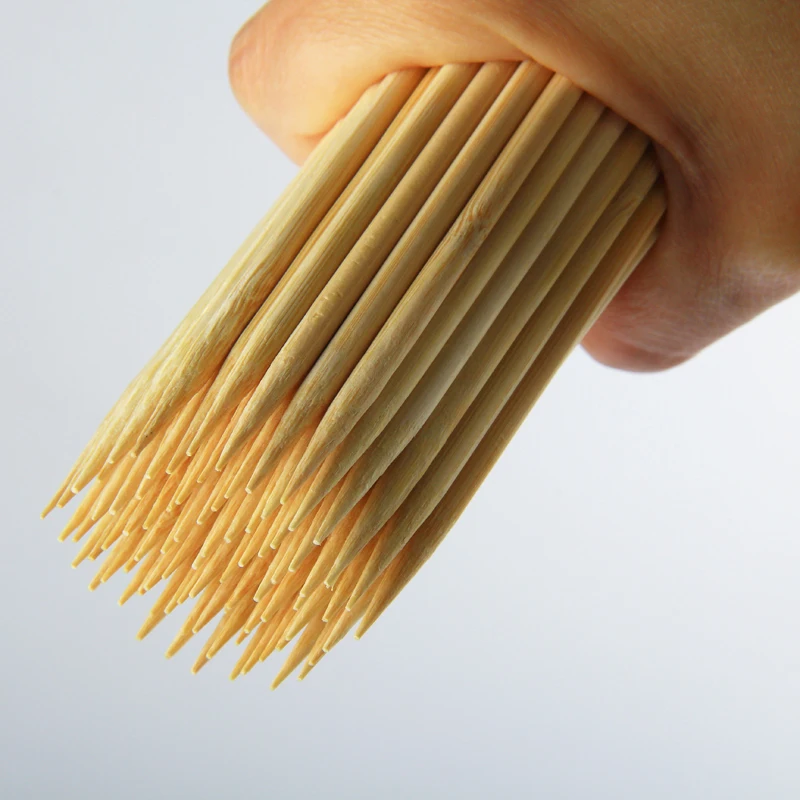 Factory supply 35cm bamboo skewer barbecue outdoor camping cooking disposable wooden stick