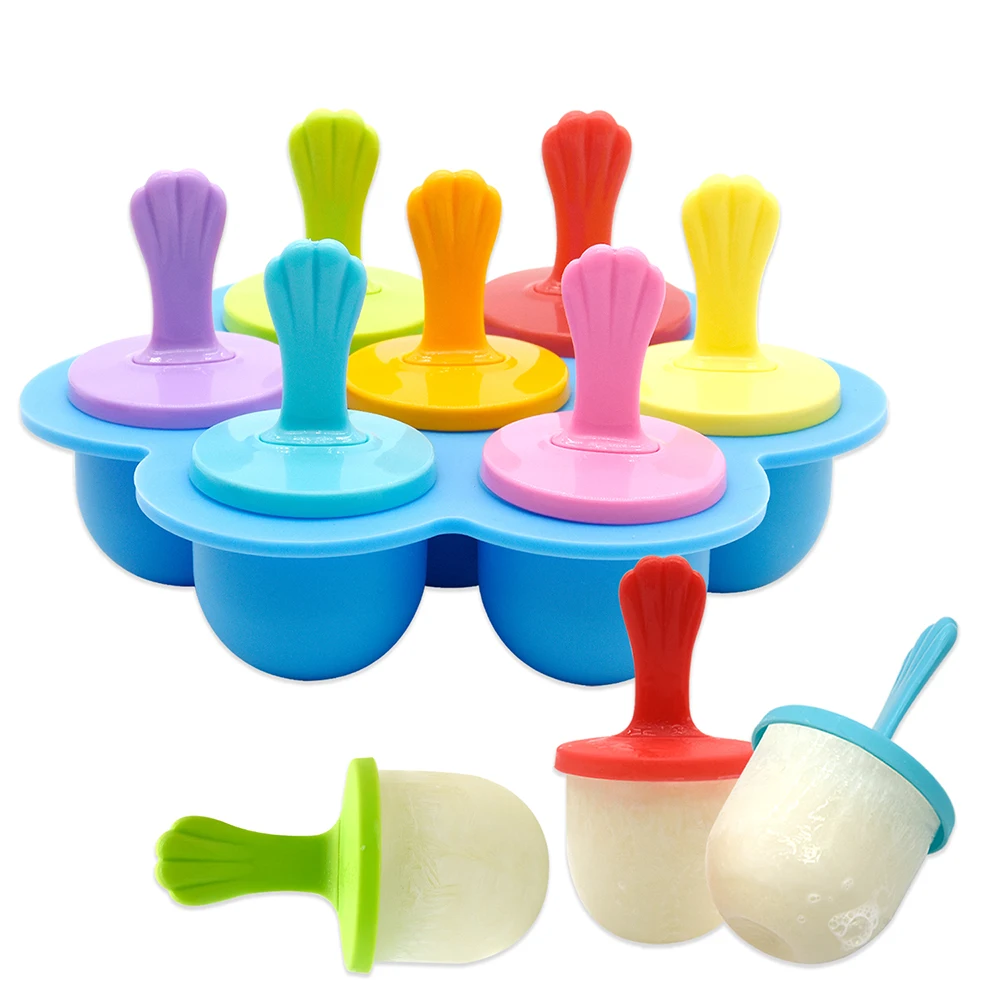 Wholesale Bpa Free Reusable Easy Release Storage Container For Homemade Food Silicone Popsicle Mould Ice Cream Mold