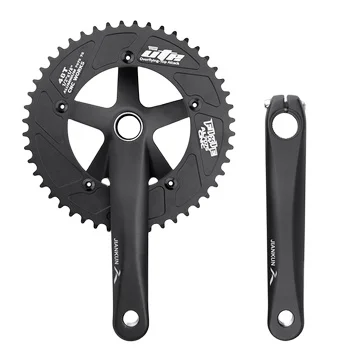 bicycle crank & chainwheel bicycle Fixed Gear Bicycle Freewheel Crankset Integrated CNC Hollow Crank Track Cycle Parts
